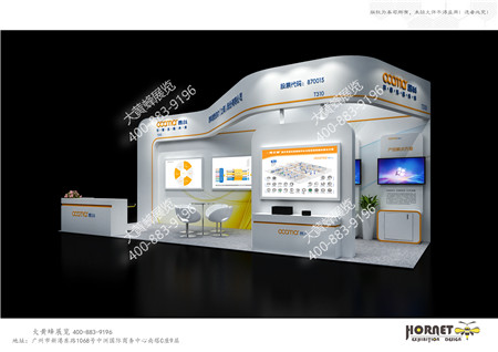 昂科信息北京醫療信息技術展特裝展臺設計