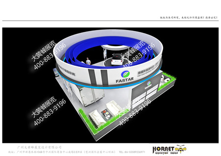 捷星新能源廣州汽車展特裝展臺設(shè)計